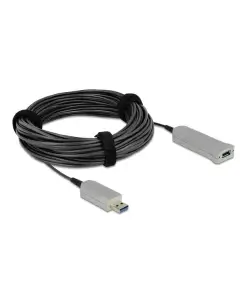 כבל מאריך USB-A 5Gbps אקטיבי על סיב אופטי ז/נ DELOCK | 83739 | 4K