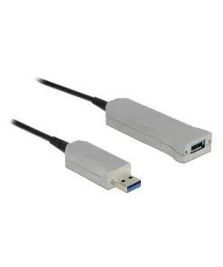כבל מאריך USB-A 5Gbps אקטיבי על סיב אופטי ז/נ DELOCK | 83740 | 4K
