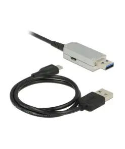 כבל מאריך USB-A 5Gbps אקטיבי על סיב אופטי ז/נ DELOCK | 83740 | 4K