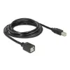 כבל מאריך USB-B 2.0 ז/נ DELOCK | 83427 | 4K