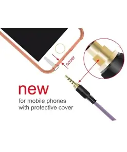 כבל מאריך אודיו PL 3.5 סטריאו 4 מגעים ז/נ צבע סגול DELOCK | 85625