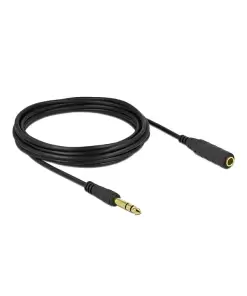 כבל מאריך אודיו PL 6.35 סטריאו 3 מגעים ז/נ DELOCK | 86766