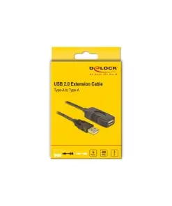 כבל מאריך אקטיבי USB-A 2.0 ז/נ DELOCK | 82308 | 4K