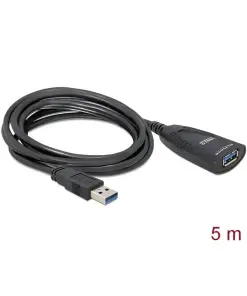 כבל מאריך אקטיבי USB-A 3.0 5Gbps ז/נ DELOCK | 83089 | 4K