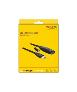 כבל מאריך אקטיבי USB-A 3.0 5Gbps ז/נ DELOCK | 83415 | 4K