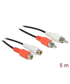 כבל מאריך ואודיו RCA x 2 ז/נ DELOCK | 85807