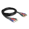 כבל מאריך וידאו 3 RCA RGB x ז/נ DELOCK | 85390