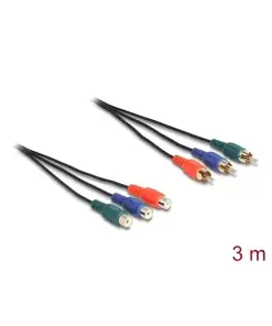 כבל מאריך וידאו 3 RCA RGB x ז/נ DELOCK | 85391