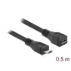 כבל מאריך מיקרו USB 2.0 ז/נ DELOCK | 83567 | 4K
