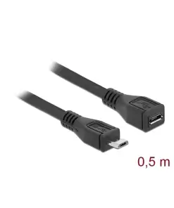 כבל מאריך מיקרו USB 2.0 ז/נ DELOCK | 83567 | 4K