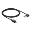 כבל מיני EASY-USB 2.0 תקע Mini-B לתקע USB-A דו כיווני בזווית 90° ז/ז DELOCK | 83379 | 4K