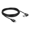 כבל מיני EASY-USB 2.0 תקע Mini-B לתקע USB-A דו כיווני בזווית 90° ז/ז DELOCK | 83381 | 4K
