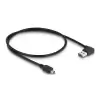 כבל מיני EASY-USB 2.0 תקע Mini-B לתקע USB-A דו כיווני בזווית 90° ז/ז DELOCK | 85175 | 4K