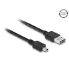 כבל מיני EASY-USB 2.0 תקע Mini-B לתקע USB-A דו כיווני ז/ז DELOCK | 83362 | 4K