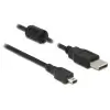 כבל מיני USB 2.0 עם פריט תקע USB-A לתקע Mini-B ז/ז DELOCK | 84914 | 4K