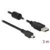 כבל מיני USB 2.0 עם פריט תקע USB-A לתקע Mini-B ז/ז DELOCK | 84915 | 4K