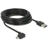 כבל מיקרו EASY-USB 2.0 תקע Micro-B בזווית צד 90° לתקע USB-A עם מחברים דו כיווניים ז/ז DELOCK | 85562 | 4K