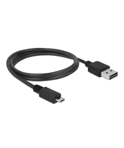 כבל מיקרו EASY-USB 2.0 תקע Micro-B לתקע USB-A דו כיווני ז/ז DELOCK | 83366 | 4K