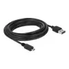 כבל מיקרו EASY-USB 2.0 תקע Micro-B לתקע USB-A דו כיווני ז/ז DELOCK | 83369 | 4K