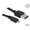 כבל מיקרו EASY-USB 2.0 תקע Micro-B לתקע USB-A דו כיווני ז/ז DELOCK | 83369 | 4K