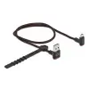 כבל מיקרו EASY-USB 2.0 תקע Micro-B לתקע USB-A עם מחברים דו כיווניים בזווית צד 90° ז/ז DELOCK | 85264 | 4K