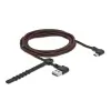 כבל מיקרו EASY-USB 2.0 תקע Micro-B לתקע USB-A עם מחברים דו כיווניים בזווית צד 90° ז/ז DELOCK | 85273 | 4K