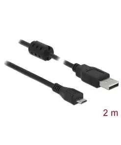 כבל מיקרו USB 2.0 עם פריט תקע Micro-B לתקע USB-A ז/ז DELOCK | 84903 | 4K