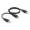 כבל מפצל USB 2.0 מ-תקע USB-A ל-2 תקעים USB-A ז/ז DELOCK | 80000 | 4K