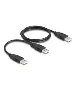 כבל מפצל USB 2.0 מ-תקע USB-A ל-2 תקעים USB-A ז/ז DELOCK | 80000 | 4K