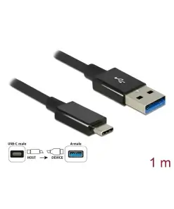 כבל קואקסיאלי USB3.1 Gen2 10Gbps תקע USB-C לתקע USB-A ז/ז DELOCK | 83983 | 4K