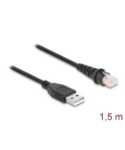 כבל קורא ברקוד תקע USB-A 2.0 לתקע RJ50 ז/ז DELOCK | 90598 | 4K
