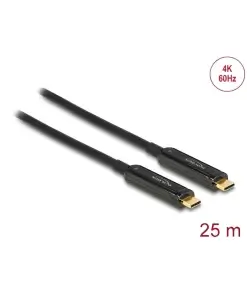 כבל תצוגה USB-C HDR אקטיבי על סיב אופטי תומך 60 הרץ ז/ז DELOCK | 84126 | 40K