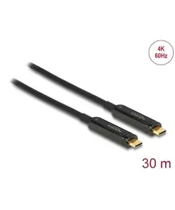 כבל תצוגה USB-C HDR אקטיבי על סיב אופטי תומך 60 הרץ ז/ז DELOCK | 84132 | 40K