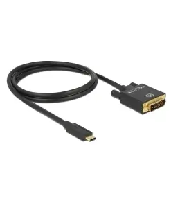 כבל תצוגה USB-C לחיבור מסך DVI ז/ז DELOCK | 85320 | 4K | 30hertz