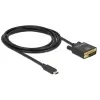 כבל תצוגה USB-C לחיבור מסך DVI ז/ז DELOCK | 85321 | 4K | 30hertz