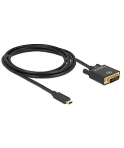 כבל תצוגה USB-C לחיבור מסך DVI ז/ז DELOCK | 85321 | 4K | 30hertz