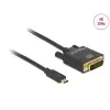 כבל תצוגה USB-C לחיבור מסך DVI ז/ז DELOCK | 85321 | 4K | 30hertz