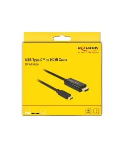 כבל תצוגה USB-C לחיבור מסך HDMI ז/ז תומך 60 הרץ ז/ז DELOCK | 85290 | 4K