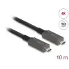 כבל תצוגה ונתונים USB-C 4K HDR אקטיבי על סיב אופטי תומך PD 3A ז/ז DELOCK | 84150 | 40K