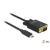 כבל תצוגה תקע USB-C לתקע VGA ז/ז DELOCK | 85262