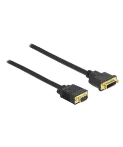כבל תצוגה תקע VGA לשקע DVI 24+5 ז/נ DELOCK | 86756 | 4K | 60hertz