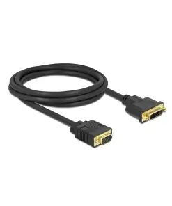 כבל תצוגה תקע VGA לשקע DVI 24+5 ז/נ DELOCK | 86757 | 4K | 60hertz