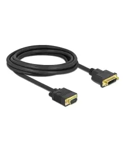 כבל תצוגה תקע VGA לשקע DVI 24+5 ז/נ DELOCK | 86758 | 4K | 60hertz