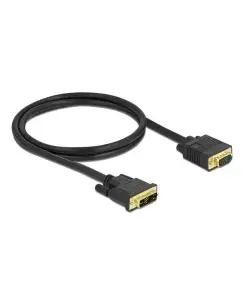 כבל תצוגה תקע VGA לתקע DVI 12+5 ז/נ DELOCK | 86748 | 4K | 60hertz