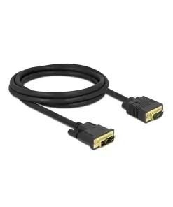 כבל תצוגה תקע VGA לתקע DVI 12+5 ז/נ DELOCK | 86749 | 4K | 60hertz