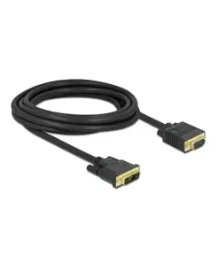 כבל תצוגה תקע VGA לתקע DVI 12+5 ז/נ DELOCK | 86750 | 4K | 60hertz