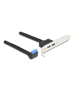 לוחית קצה USB-A 5Gbps נ/נ DELOCK | 83015 | 4K