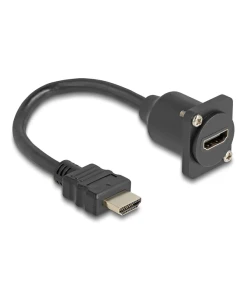 כבל HDMI 4K HDR להתקנה בפאנל מסדרה D ז/נ DELOCK | 87966