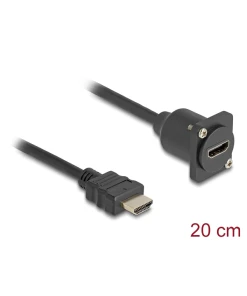 כבל HDMI 4K HDR להתקנה בפאנל מסדרה D ז/נ DELOCK | 87966