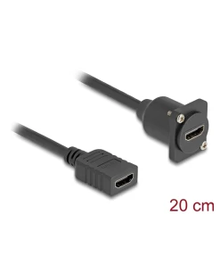 כבל HDMI 4K HDR להתקנה בפאנל מסדרה D נ/נ DELOCK | 87982